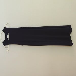 Lou & Grey Black Tank Midi Dress Stretchy Soft - Size S